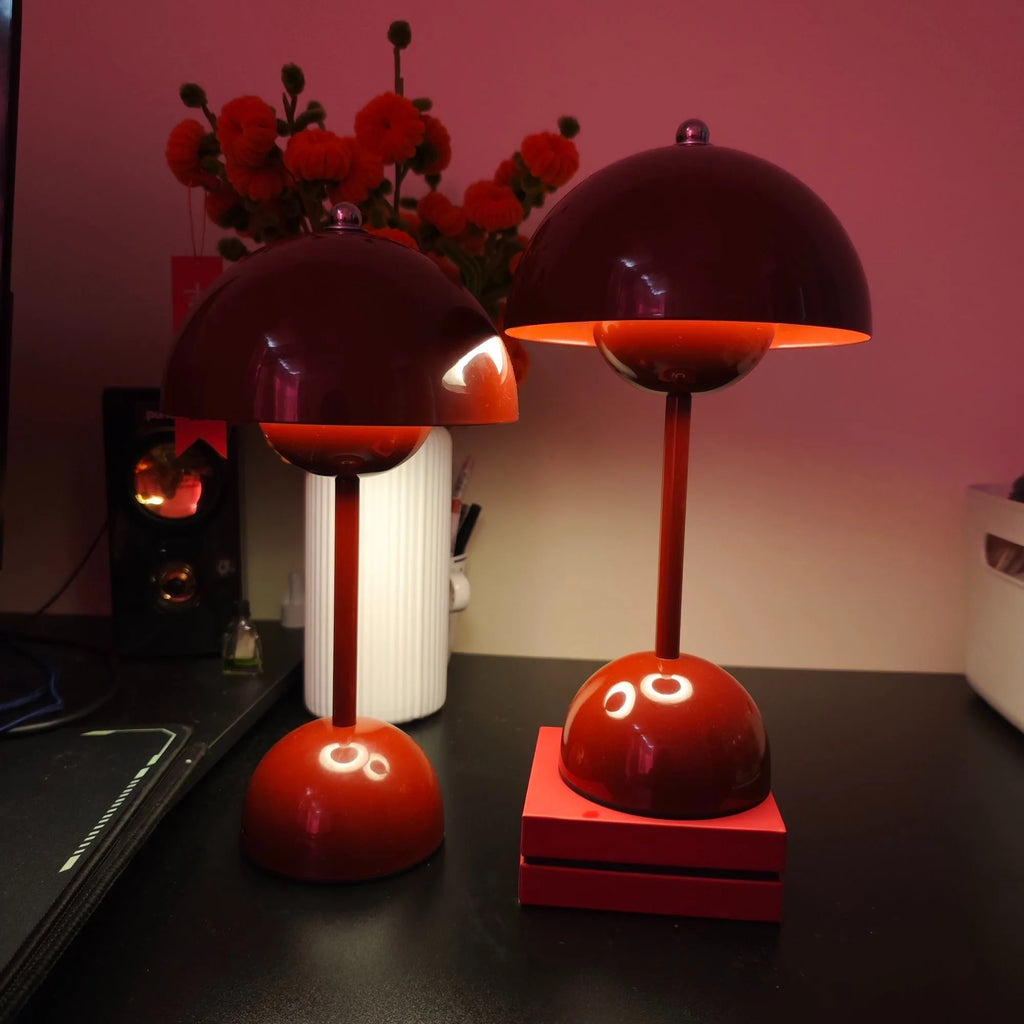 Nordic Bloom Mushroom Touch Lamp - Minimalist Decor