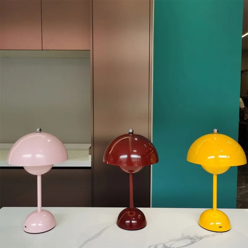 Nordic Bloom Mushroom Touch Lamp - Minimalist Decor