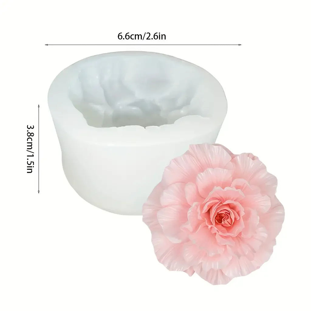 Royal Bloom Rose 3D Mold