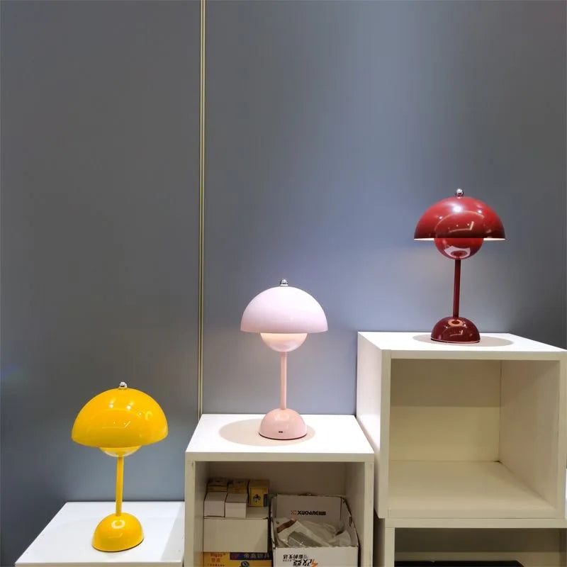 Nordic Bloom Mushroom Touch Lamp - Minimalist Decor