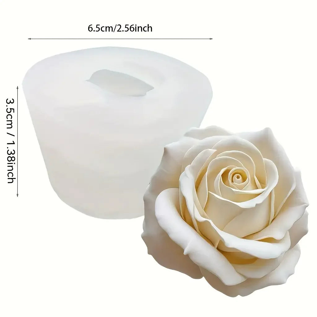 Royal Bloom Rose 3D Mold
