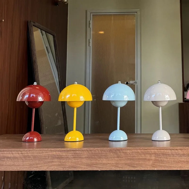 Nordic Bloom Mushroom Touch Lamp - Minimalist Decor
