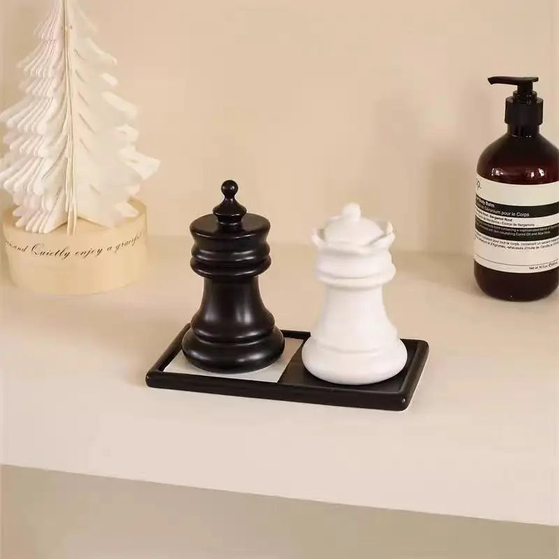 Luxury Crystal Glass Vanity Organizer - Elegant Jar for Cotton Swabs & Floss Picks