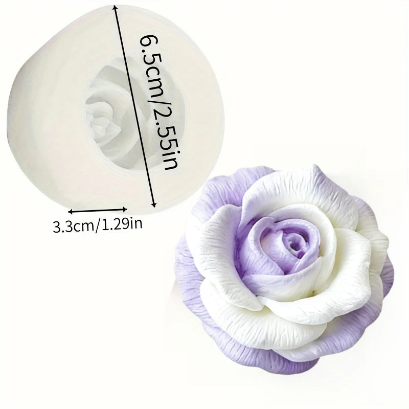 Royal Bloom Rose 3D Mold