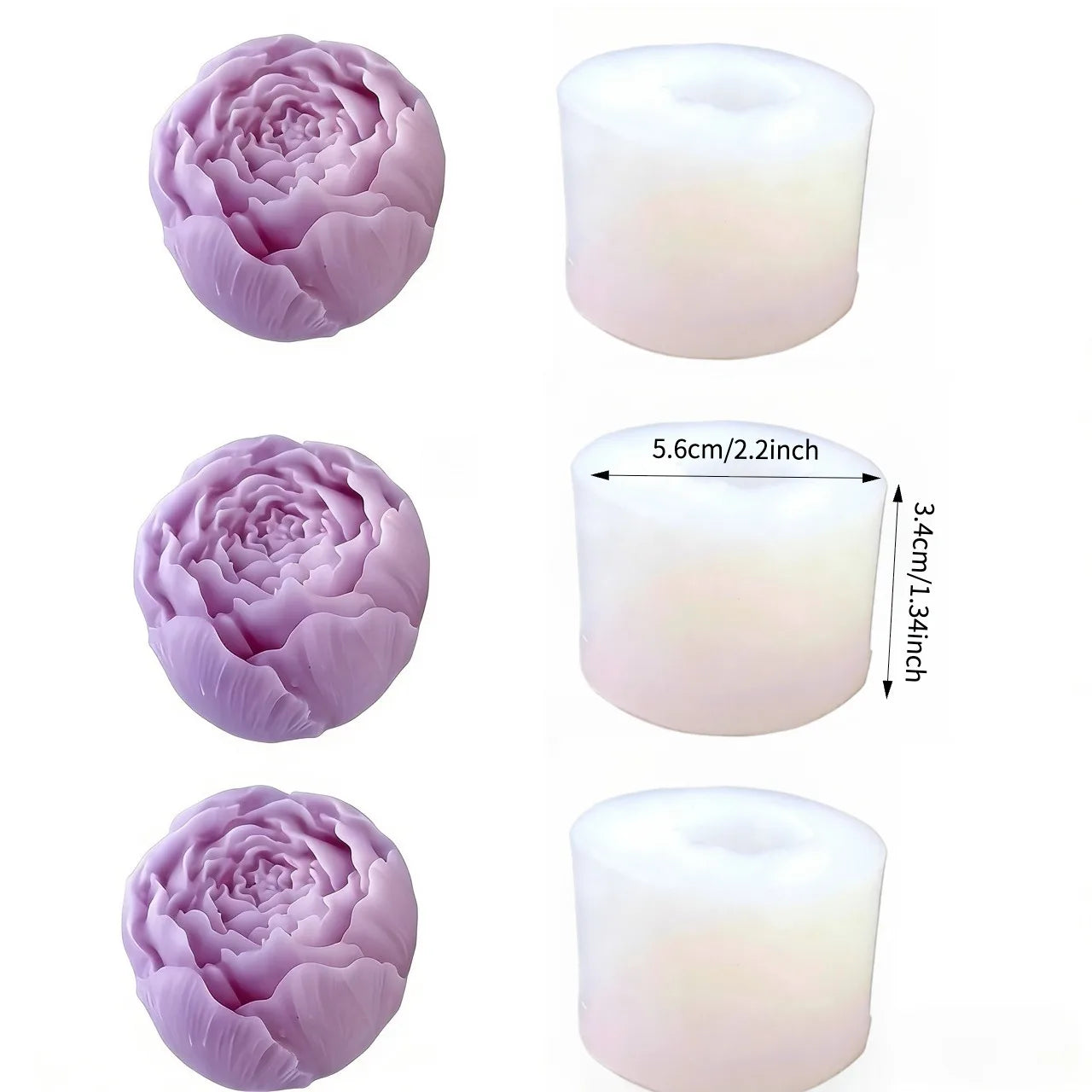 Royal Bloom Rose 3D Mold