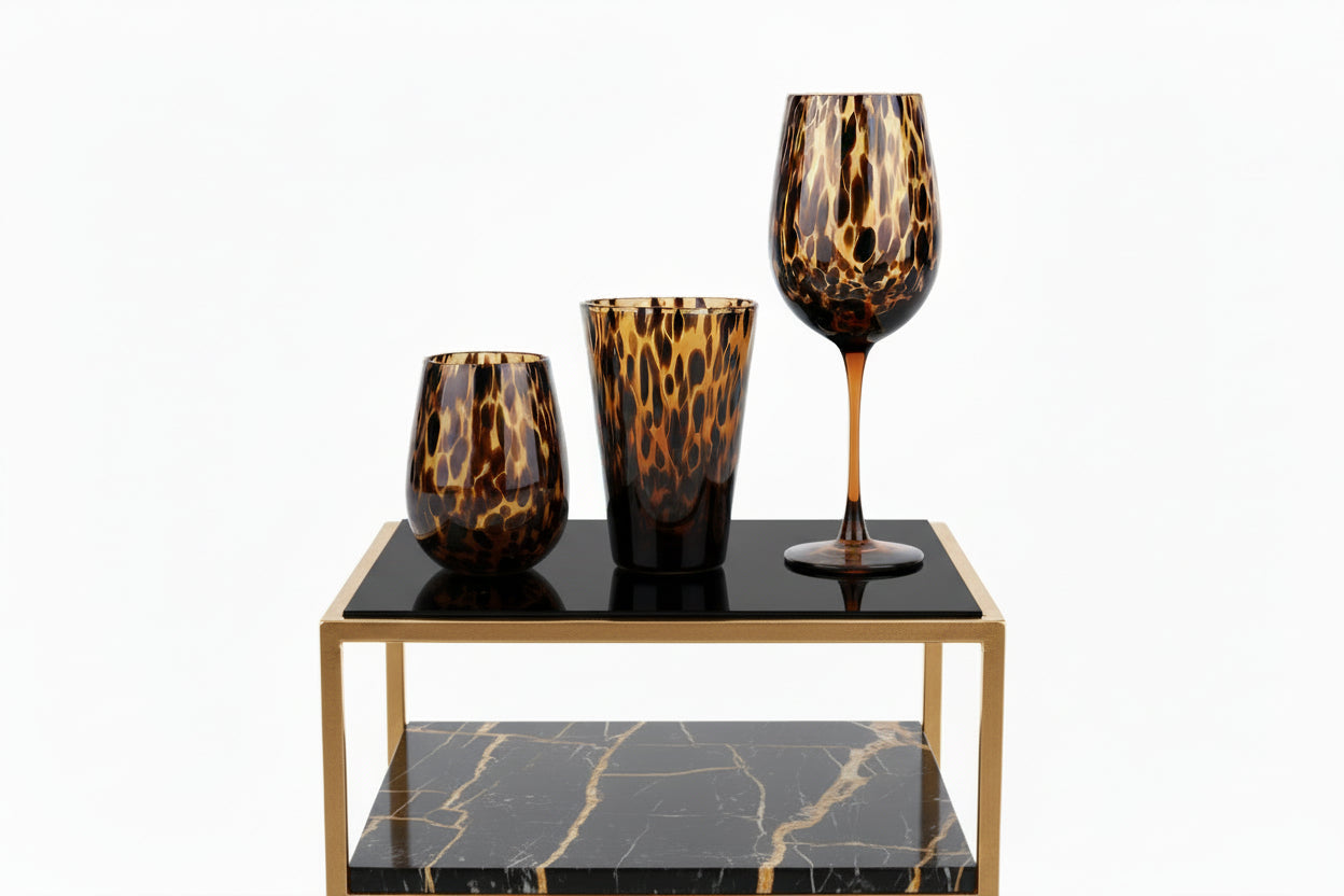 Imperial Wild Leopard Glass