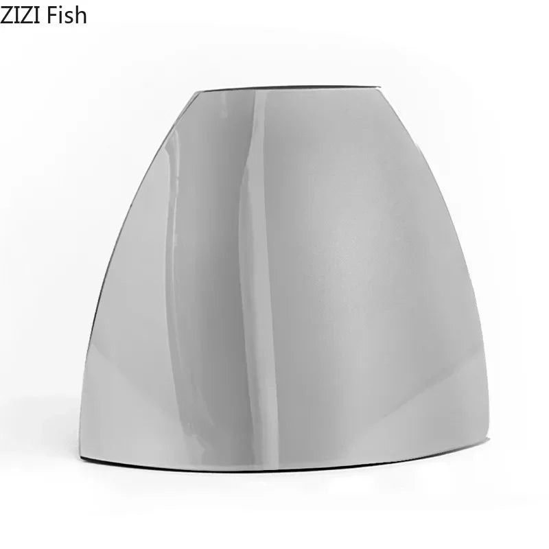 Modern Silver Chrome Arch Vase - Abstract Mirror Finish Floral Decor