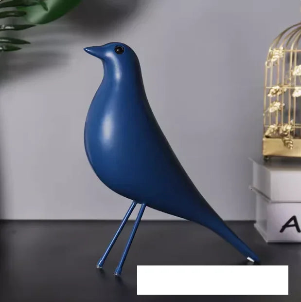 Nordic Artistic Bird Sculpture - Mid-Century Modern Decorative Figurine