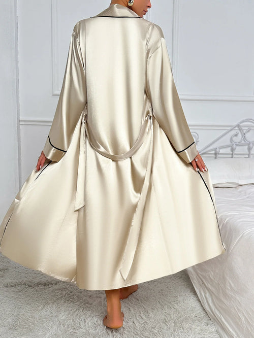 Ivory Silk Serenity Robe Set