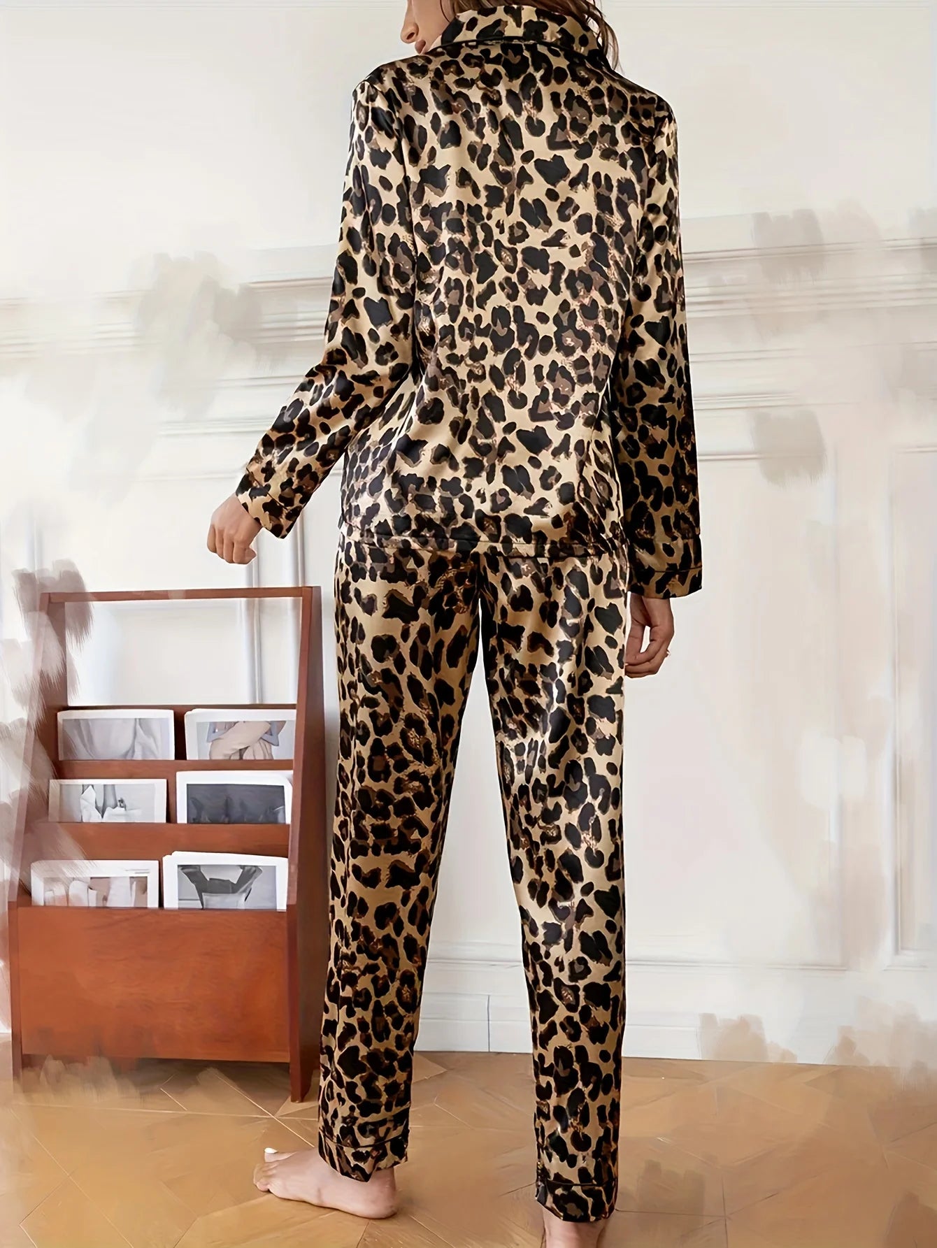 Wild Velvet Leopard Silk Set