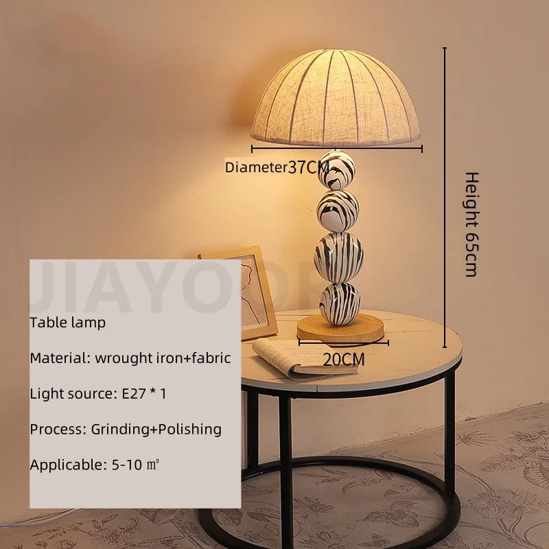 Nordic Zebra Marble Sphere Floor Lamp - Avant-Garde Tall Standing Art Light