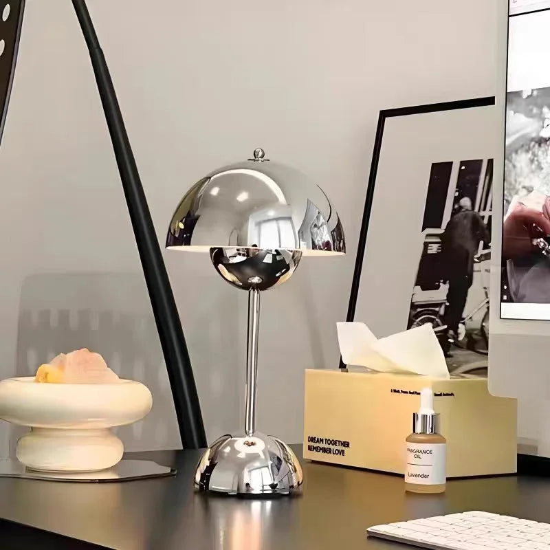 Nordic Bloom Mushroom Touch Lamp - Minimalist Decor