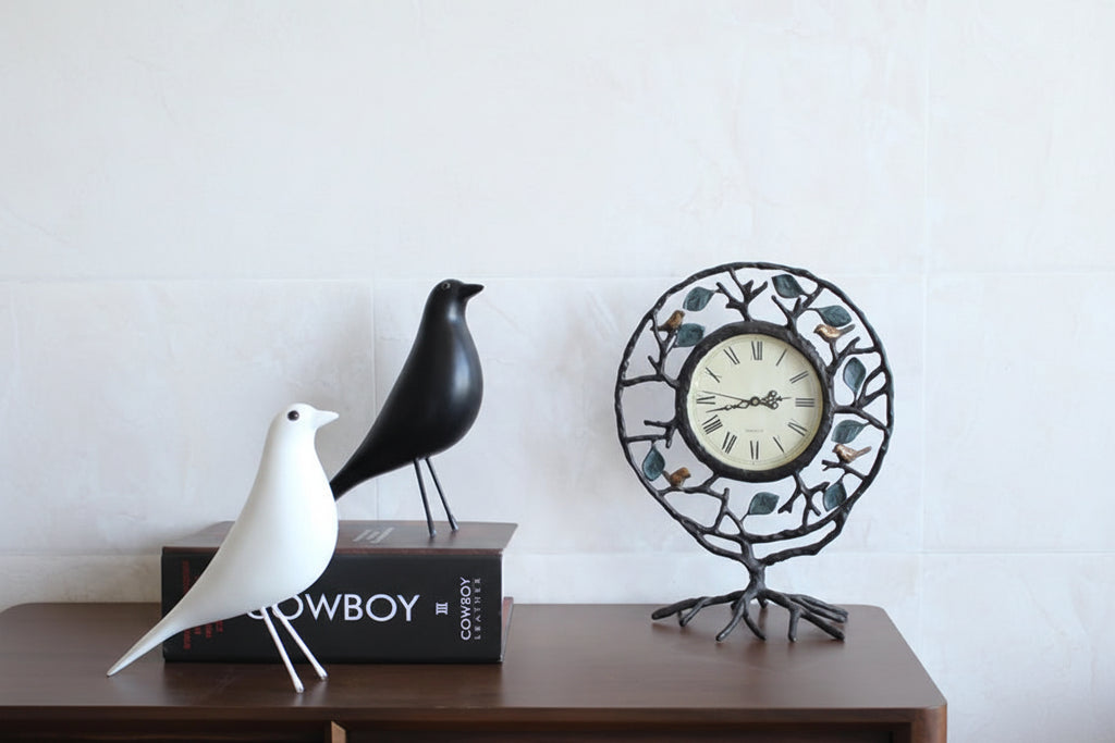 Nordic Artistic Bird Sculpture - Mid-Century Modern Decorative Figurine