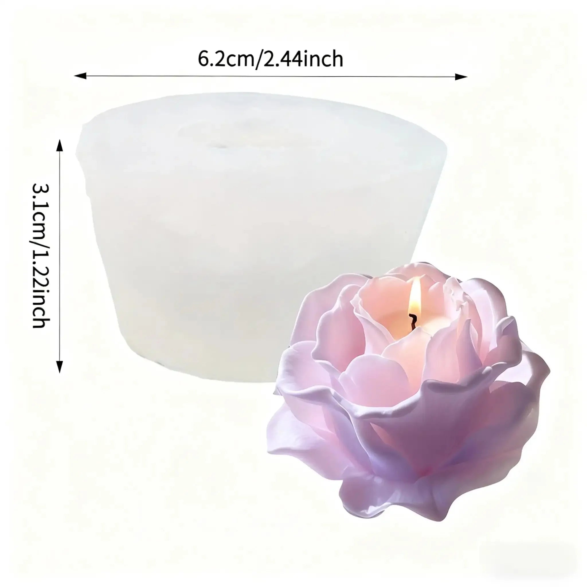 Royal Bloom Rose 3D Mold