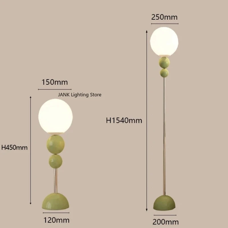 Retro Pop Red Bubble Sphere Table Lamp - Nordic Modern Bedside Orb Night Light