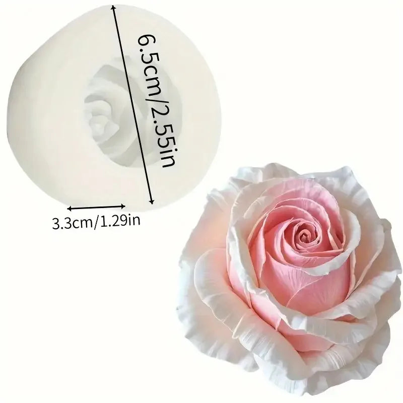 Royal Bloom Rose 3D Mold