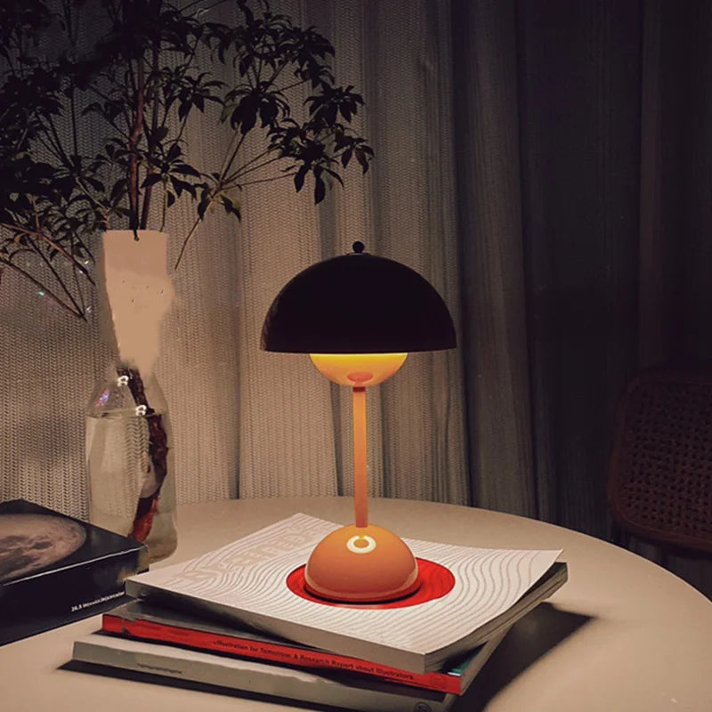 Nordic Bloom Mushroom Touch Lamp - Minimalist Decor