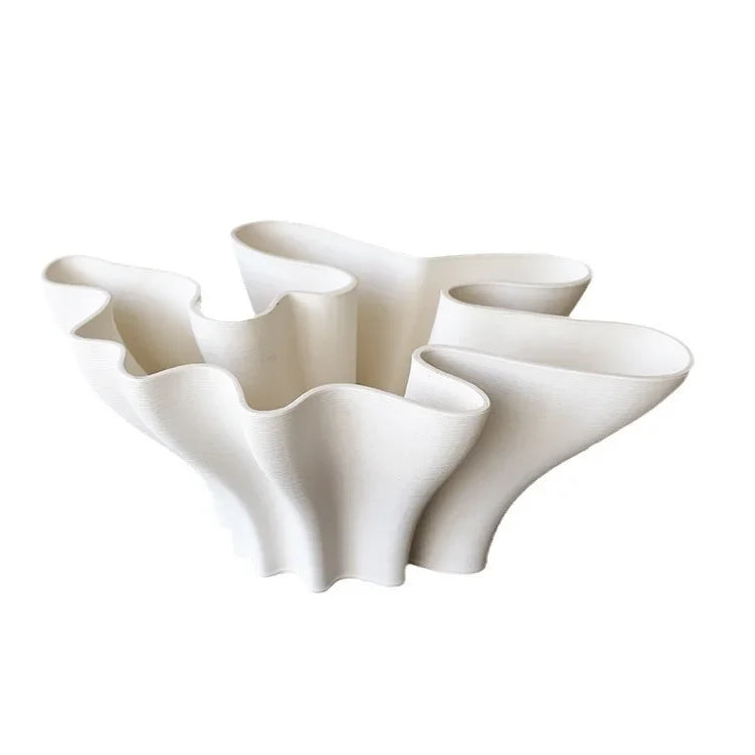 Floral Shaped Ceramic Pots Desk Decoration