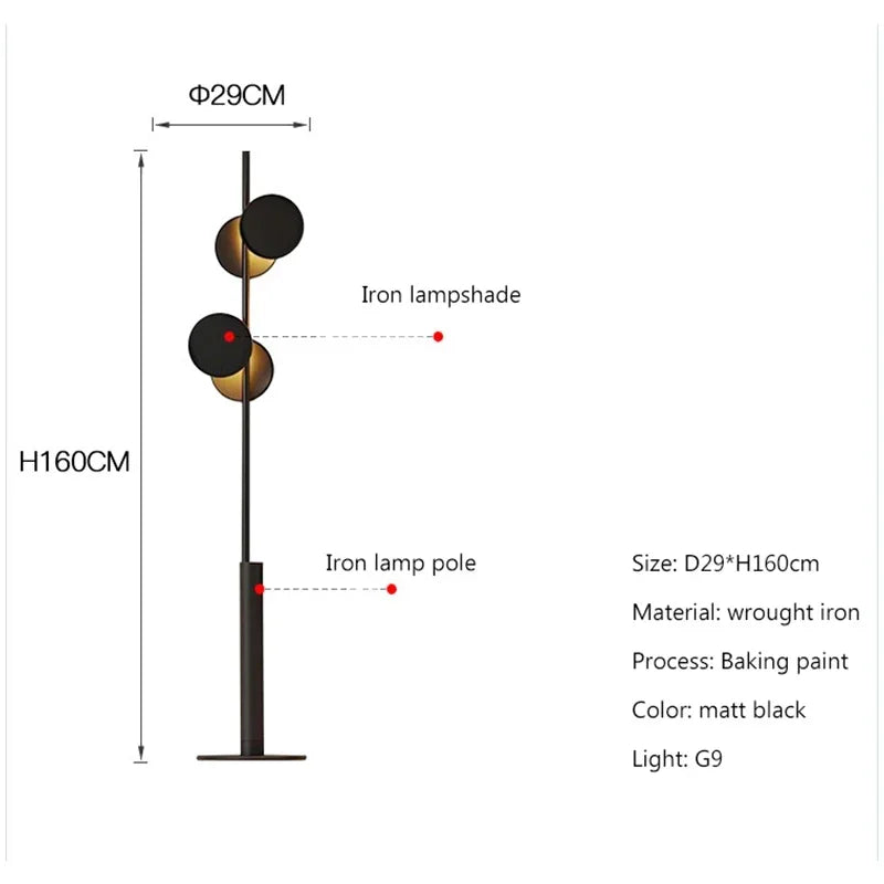 Midnight Eclipse Floor Lamp