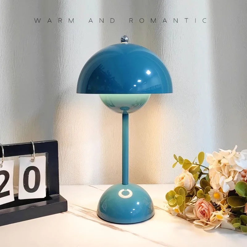 Nordic Bloom Mushroom Touch Lamp - Minimalist Decor