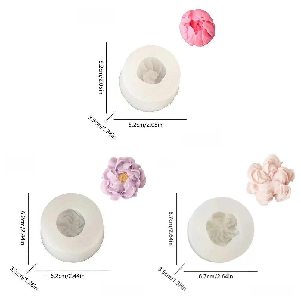 Royal Bloom Rose 3D Mold